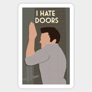 I hate doors! Sticker